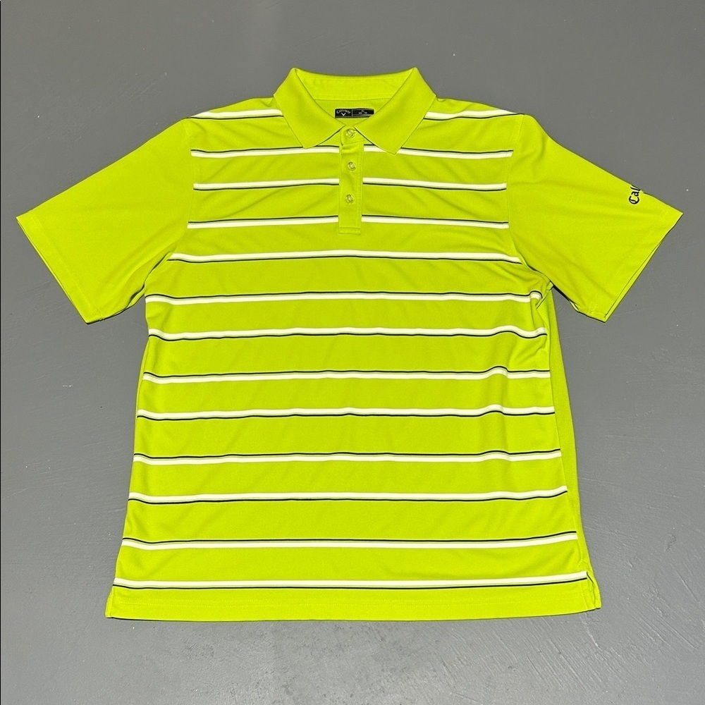 Callaway Green Performance Polo Golf Shirt (Men XL)